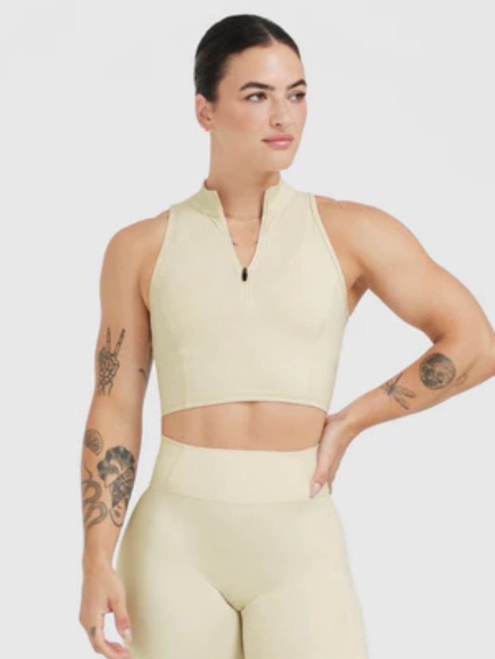 Oner Active Timeless Half Zip Crop Tank